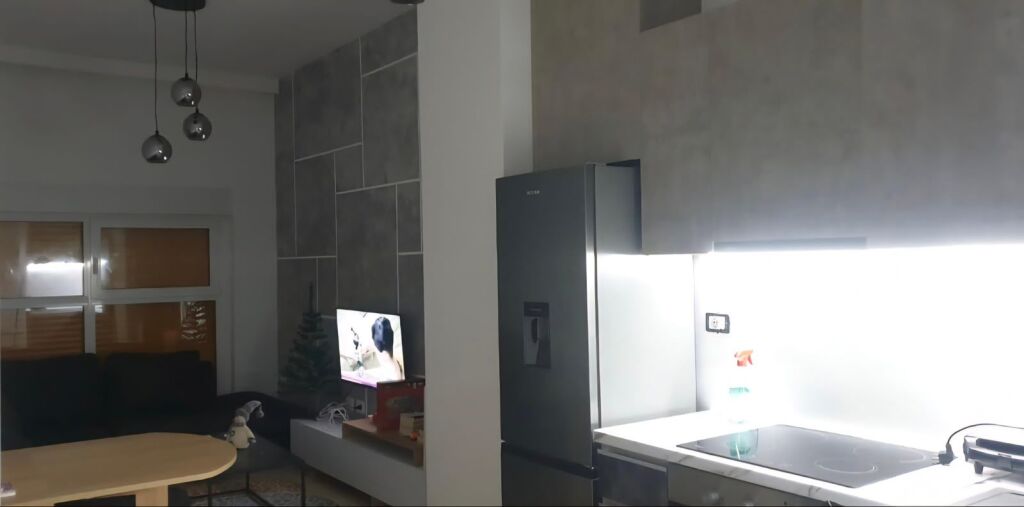 Apartment 1+1+ parking space for rent, Ali Dem at Kompleksi Mangalem 500 Thousand old lek