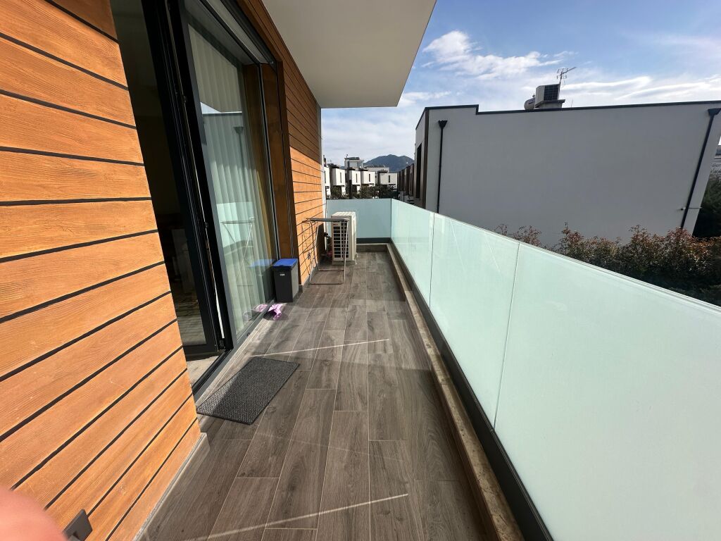 Apartment 1+1 With Balcony+Parking Space for Rent in Teg