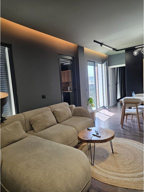 Penthouse with veranda 110 m², luxurious furniture, 2+1 for rent, at the former electric market, Ali Demi