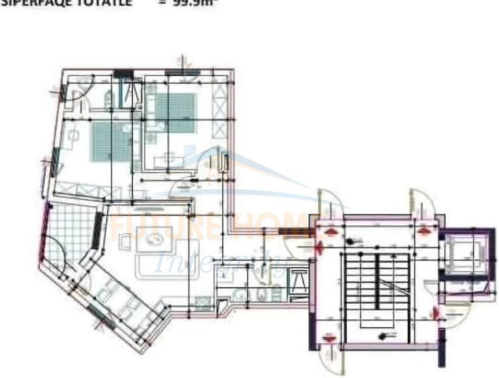 For sale, Apartment 2+1+2, Ballet School, Tirana.