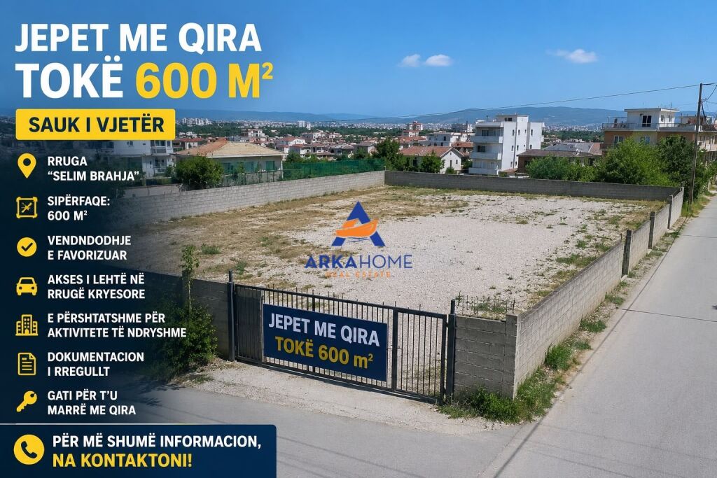 LAND FOR RENT 600 M² "OLD SAUK" 530 EURO