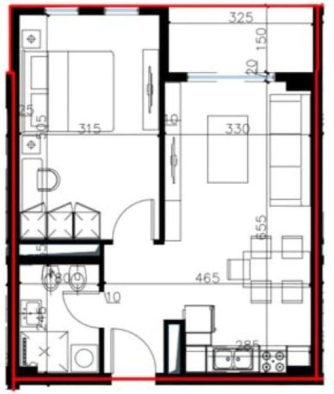 Shitet Apartament 1+1 në Univers City