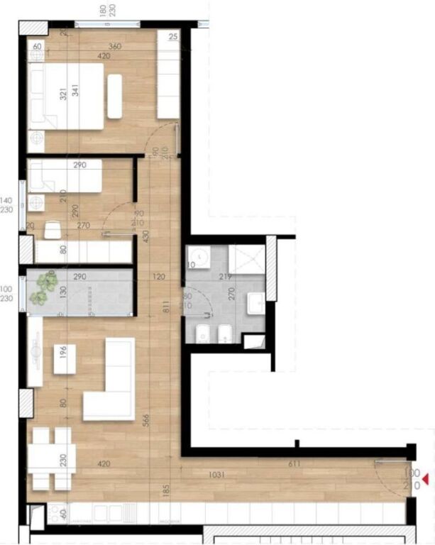 🏡 VENDESI APPARTAMENTO 2+1 – GARDEN RESIDENCE TURDIU