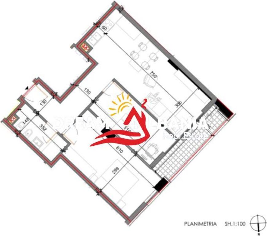 Apartment 2+1 For Sale Shkoze (ID 41212275)