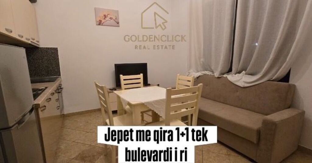 Jepet me qira 1+1 tek Bulevardi i ri