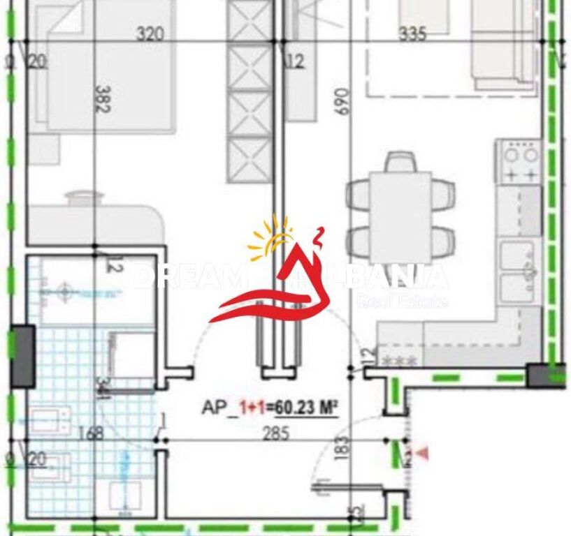Apartament 1+1 Ne Shitje Te Kamez (ID 41111594)