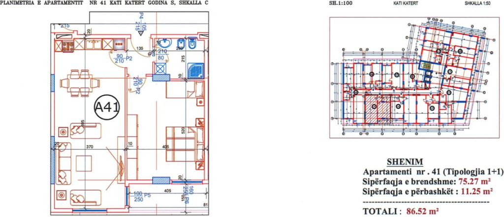 🏡 Apartament 1+1 në shitje | 86 m² | Residenca Sanel | Paskuqan