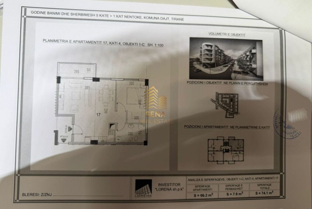For sale ,3 Apartments 1+1+BLK, Shkoze – Tom Doshi Complex, 103,750 Euro