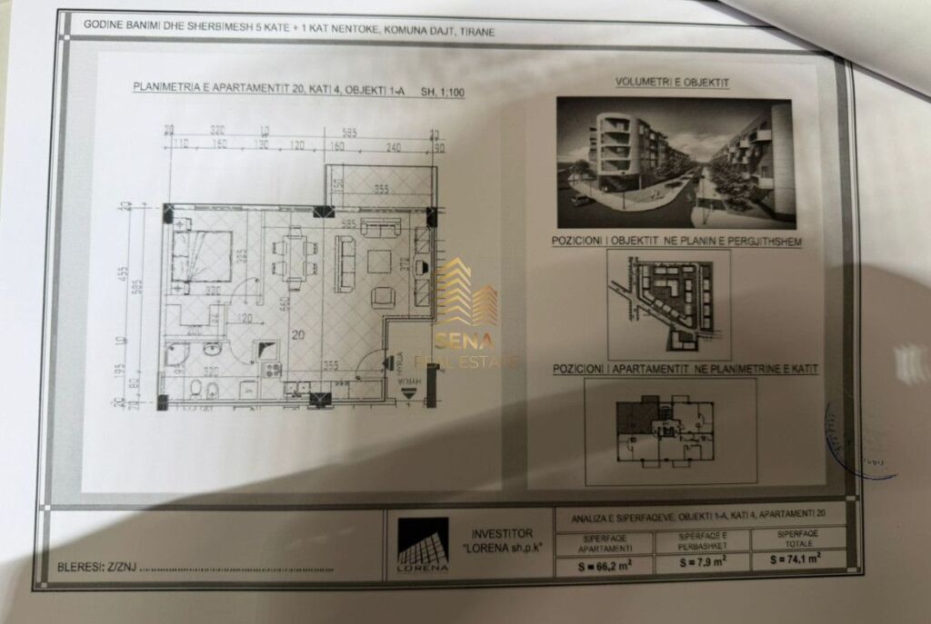 For sale ,3 Apartments 1+1+BLK, Shkoze – Tom Doshi Complex, 103,750 Euro