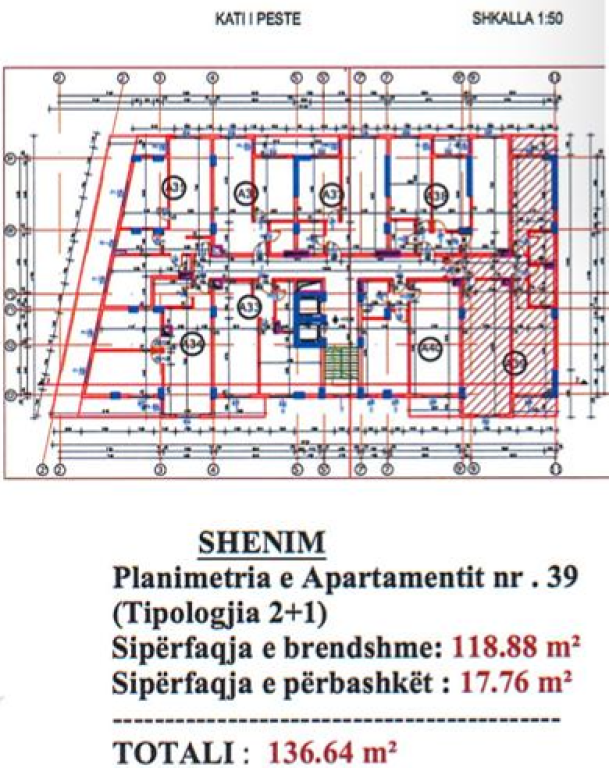🏡 Apartament 2+1 në shitje | 136 m² | Residenca Sanel | Paskuqan