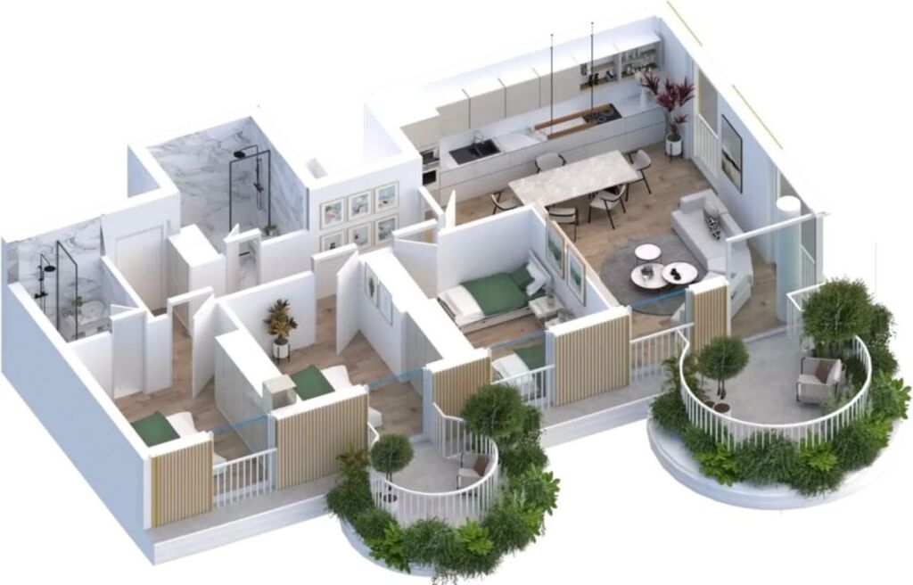 Shitet Apartament 3+1+2 📍 Residenca “1000 Ishujt” – Pranë TEG, Tiranë 🌿