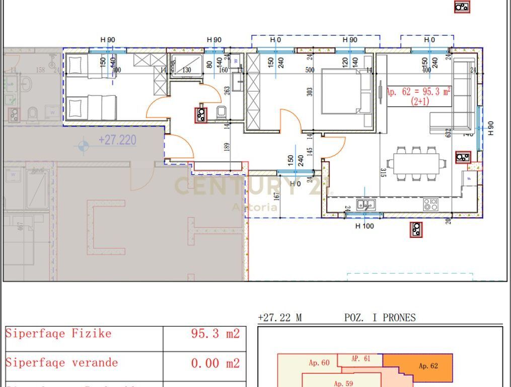 Appartamento 2+1 in Vendita Vicino alla Residenza Kotarja, Kamez