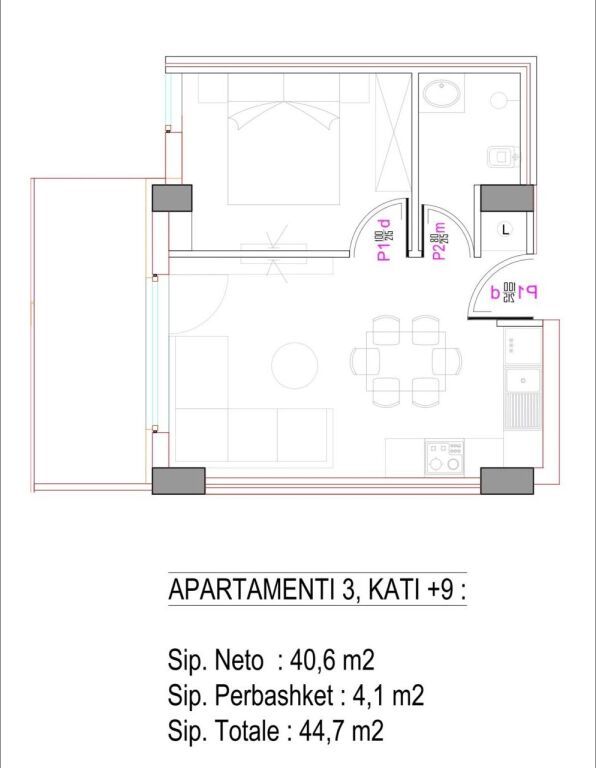 Apartament 1+1 te Rezidenca Alba 🏢