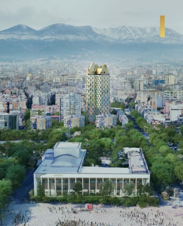 Shitet apartament 1+1 në rezidencën prestigjioze Bazaar Gate, në zemër të Tiranës, pranë Pazarit të Ri