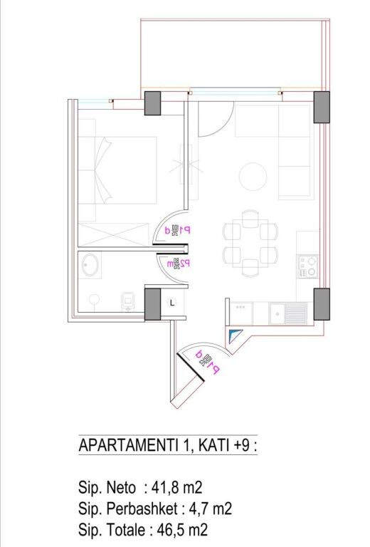 Apartament 1+1 te Rezidenca Alba 🏢