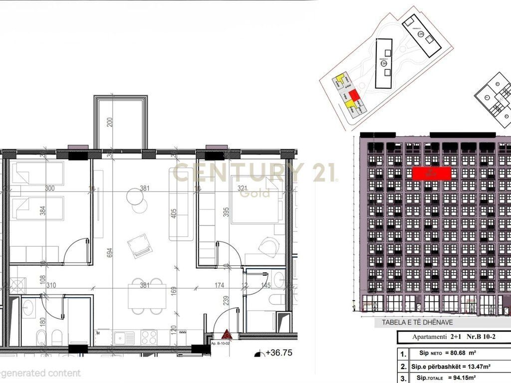 Shitet Apartament 2+1+2 Te Dara Rezidence te Xhamlliku
