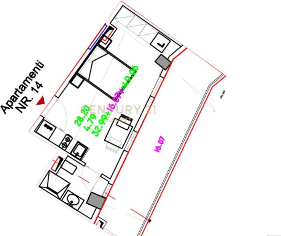 Studio apartment for sale at Student City 93,000 €