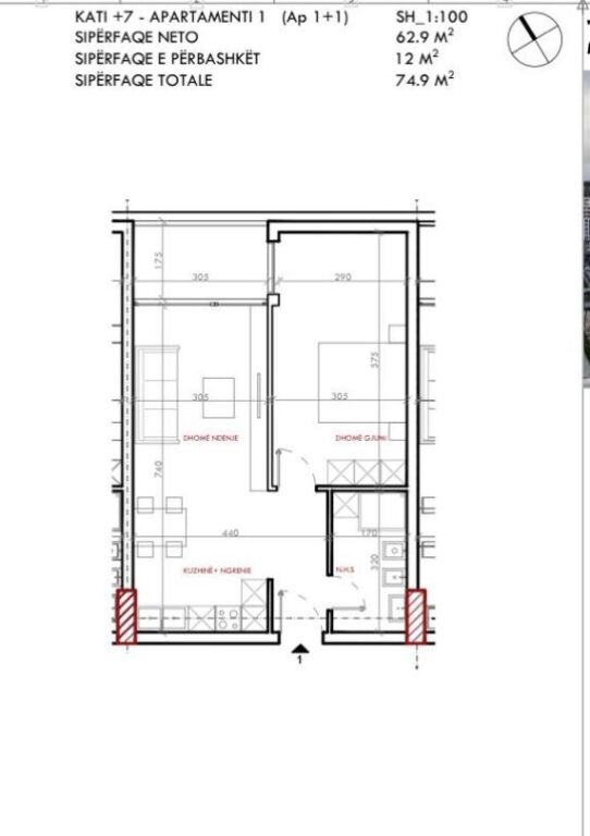 APARTMENT 1+1 FOR SALE IN ASTIR, SOKRAT MIHO STREET
