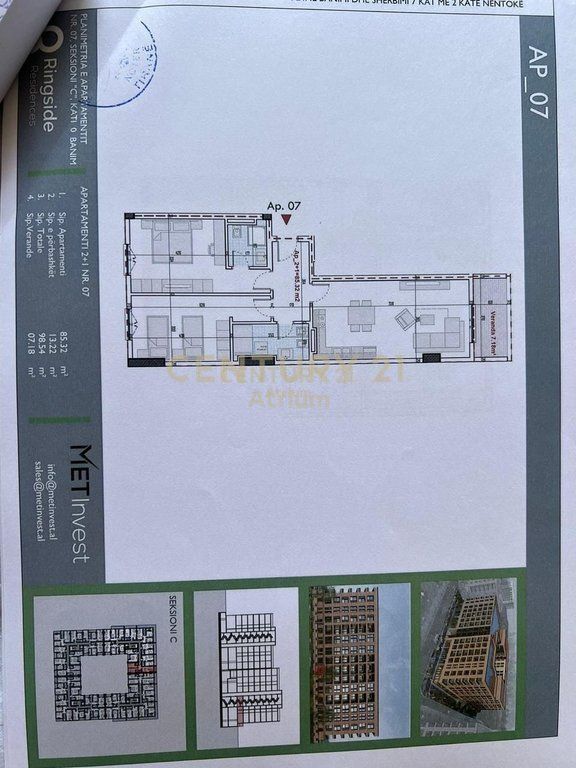 APARTMENT 2+1+2 FOR SALE AT RING SIDE RESIDENCE PASKUQAN! 120,000 €