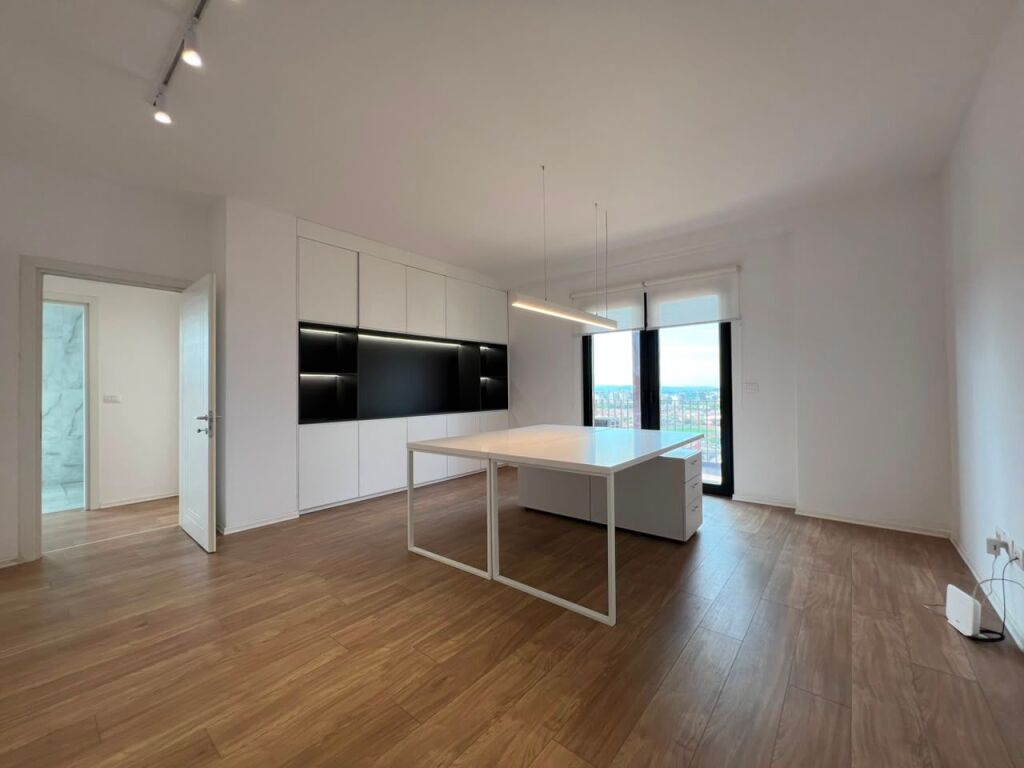 Apartment 2+1+2 for office rent is given at Garden Building, Kavaja Street, 21 Dhjetori.