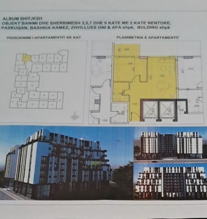 🏡 Shitet Apartament 1+1 tek Belfiore 1