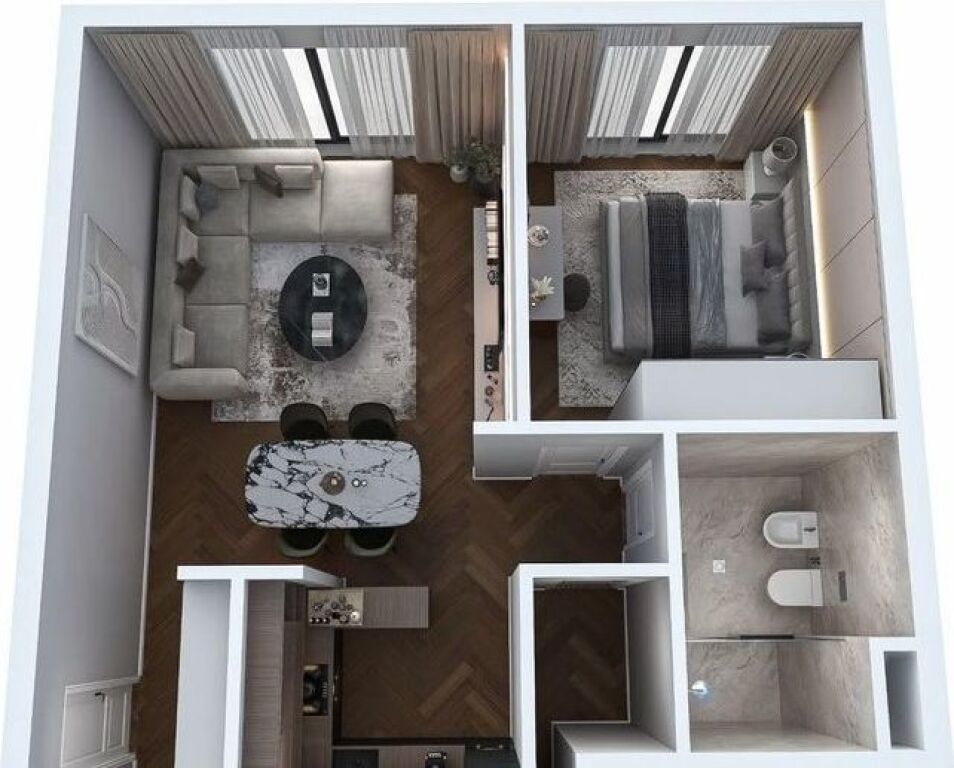 RIVERSIDE RESIDENCE SHESIM SUPER APARTAMENT 1+1