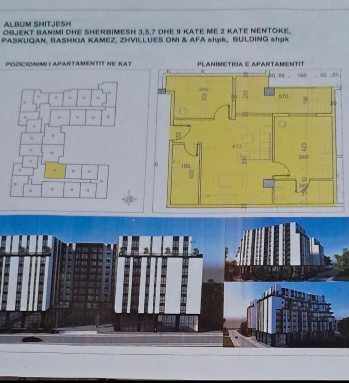 🏡 Shitet Apartament 2+1 tek Belfiore 1