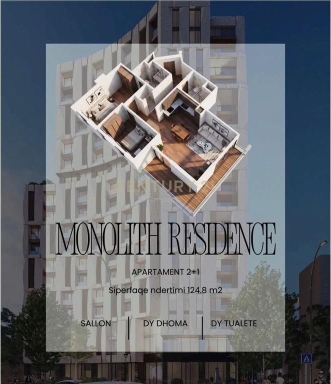 Apartment 2+1+2 For Sale on Bardhyl Street, Monolith Residence!