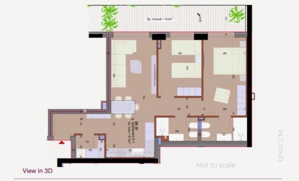 🏡 Apartment 2+1 with Veranda for Sale at Morina City Residence