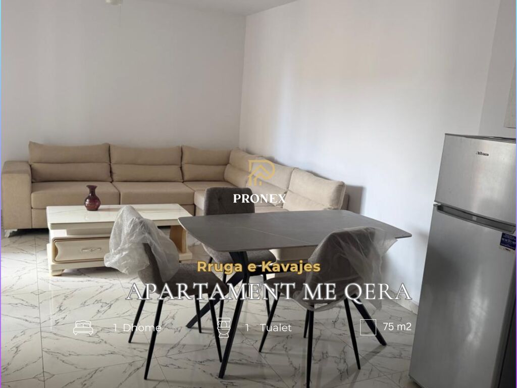 Apartament me qira 1+1 tek Rruga e Kavajes