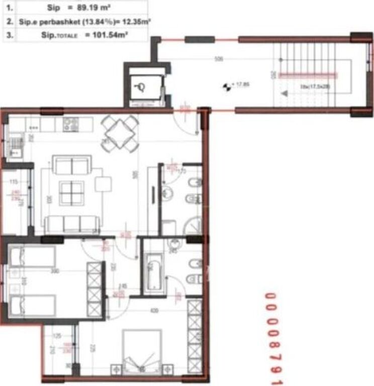 🏡 SHITET APARTAMENT 2+1+2 TEK KOMPLEKSI ORION – RRUGA E DIBRËS