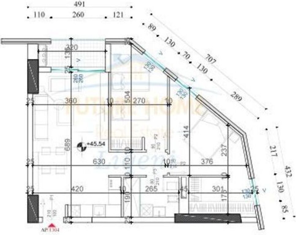 Shitet, Apartament 2+1, Shqiponja Square, Tiranë.