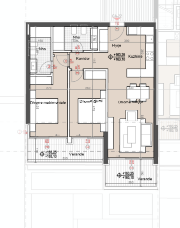 Shitet, Apartament 2+1+Verandë+Post Parkim, Green Coast II, Palasë