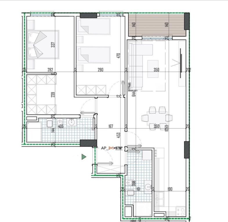 Shitet Apartament 2+1+2 Paskuqan 3 minuta nga Unaza dhe 7 minuta nga Bulevardi i Ri🚗. 131'261€