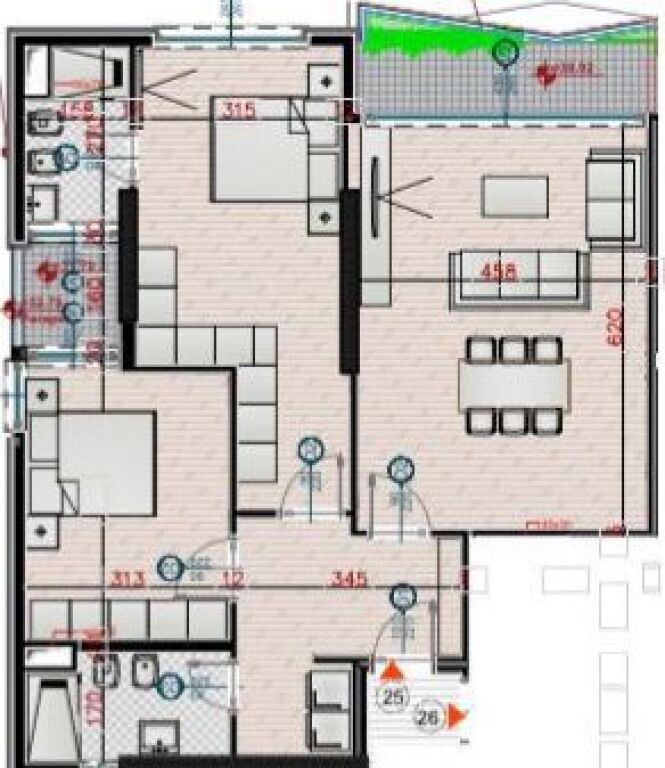 🏡 Appartamento 2+1+2 in Vendita – Via "Sami Frashëri", Bllok​
