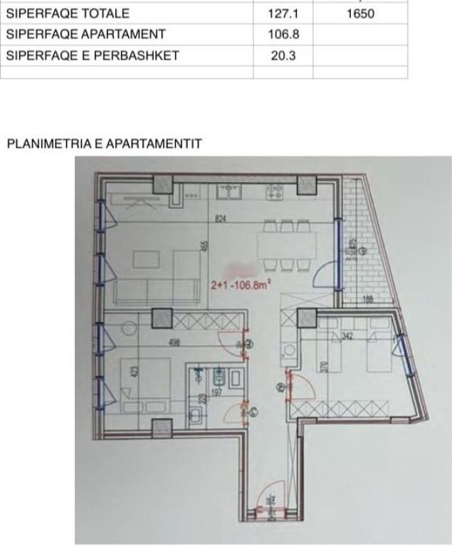 Apartament 2+1 Okazion per shithe Mara Residence Don Bosko !