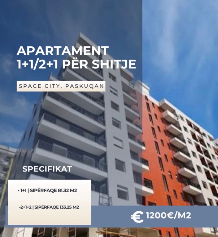 Apartment 1+1 for sale in Paskuqan