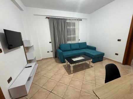 A 1+1 apartment is available for rent in Durres.