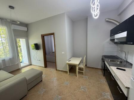 A 1+1 apartment is available for rent in Tirana.
