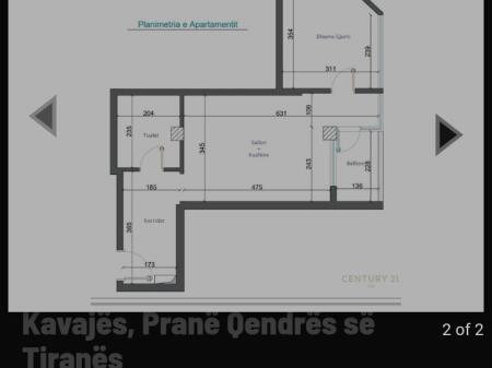 1+1 Apartment for sale near the Center of Tirana.