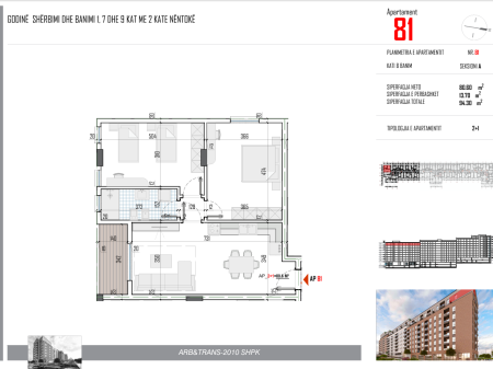 FOR SALE APARTMENT 2+1 OPPOSITE 5 - MAJI STREET & NEAR THE NEW BOULEVARD IN PASKUQAN