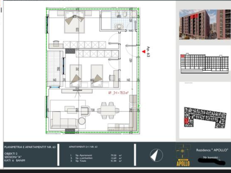 Vendesi Appartamento 2+1+Balcone Paskuqan Apollo Residenza (possibilità di acquisto a rate)