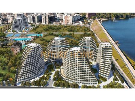 For sale Super Apartment 2+1+2, Lake View Residence, Tirana.