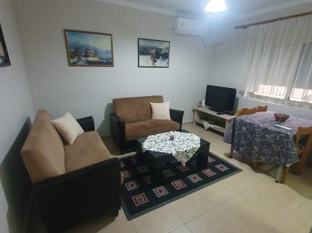 The road of Durrës, near Hotel Colosseo, an apartment 2+1 is for rent, furnished. 600 Euro.