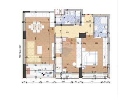 2+1+2 APARTMENT FOR SALE. The apartment is located in one of the newest buildings on Dritan Hoxha street.