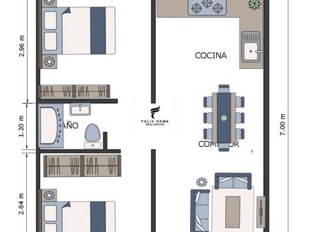 APARTMENT FOR RENT 2+1 BRRYL