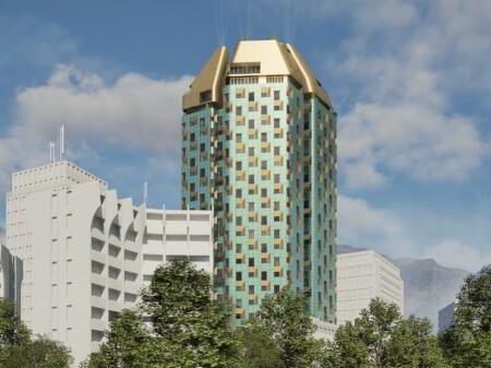 For sale 1+1 in construction at Bazaar Gate, Pazari Ri