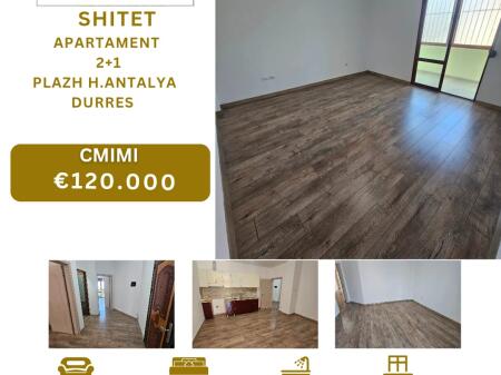 For Sale Apartment 2+1 – Beach, Durrës (Near Hotel Antalja)