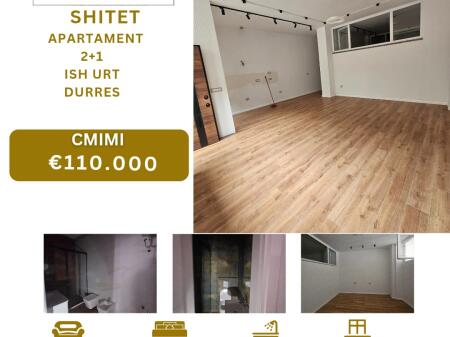 For Sale Apartment 2+1+2 Bathrooms – Super Investment in Durrës! Near Ish-Urt, Durrës