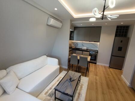 An apartment 1+1 with a veranda is for rent.
